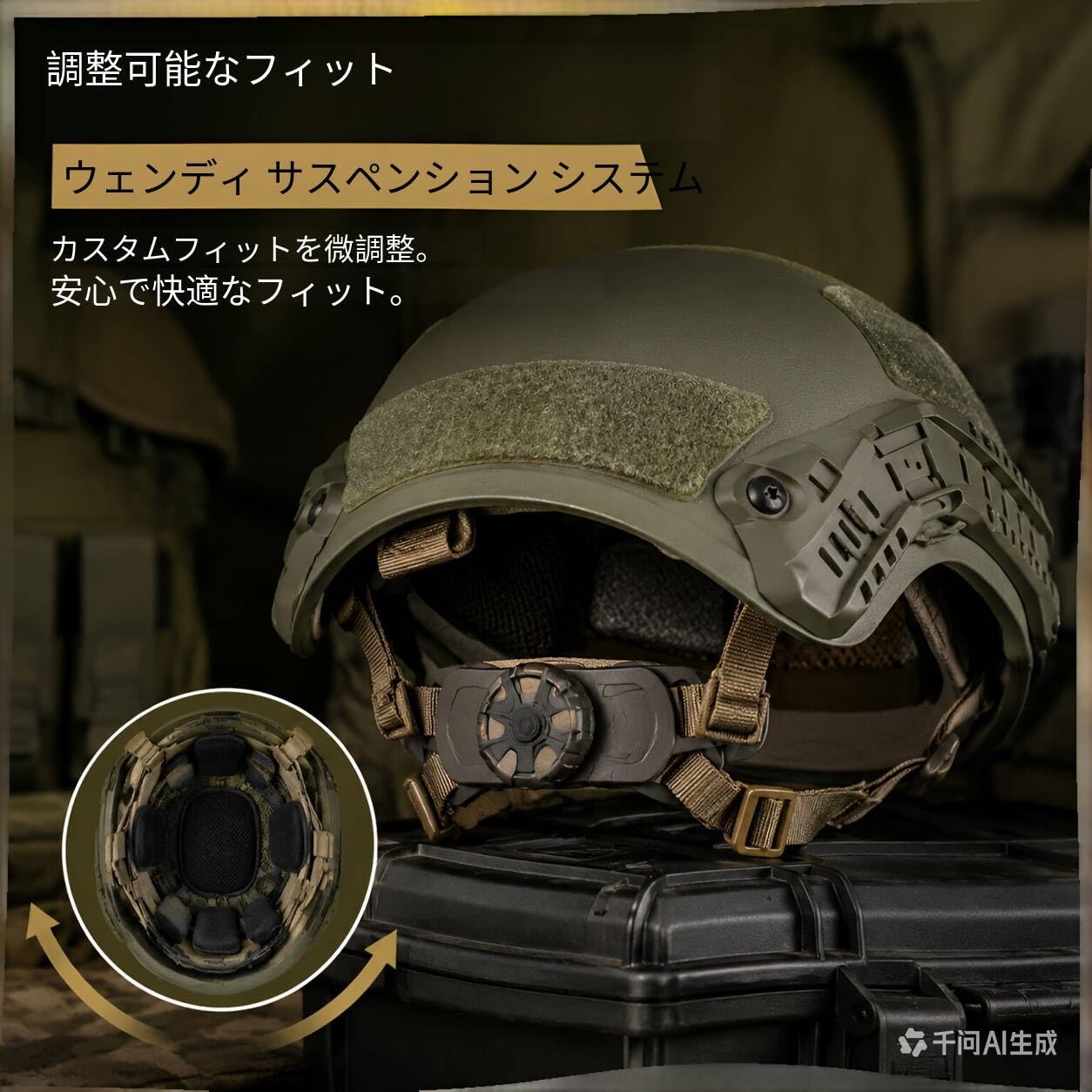 Amazon.co.jp: 高切版FAST戦術ヘルメット オリーブドラブ FRPポリマー