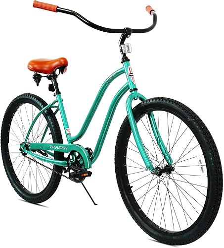 Tracer ACE - Bicicleta crucero de playa de una sola velocidad de 26 pulgadas con freno de posavasos para hombres y mujeres, varios colores
