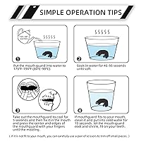 Vista 6 de Paquete de 5 protectores bucales para niños y jóvenes, para deportes, niños y niñas, con funda, protector bucal deportivo para fútbol, lacrosse