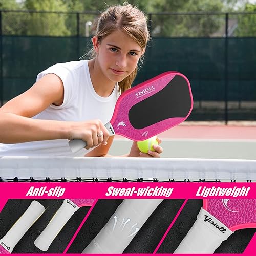 Miniatura 5 de Pickleball Paddle, Professional Pickleball Paddles with Strong Power and Spin, T700 Carbon Fiber Pickleball Paddle, Durable & Lightweight Pickleball