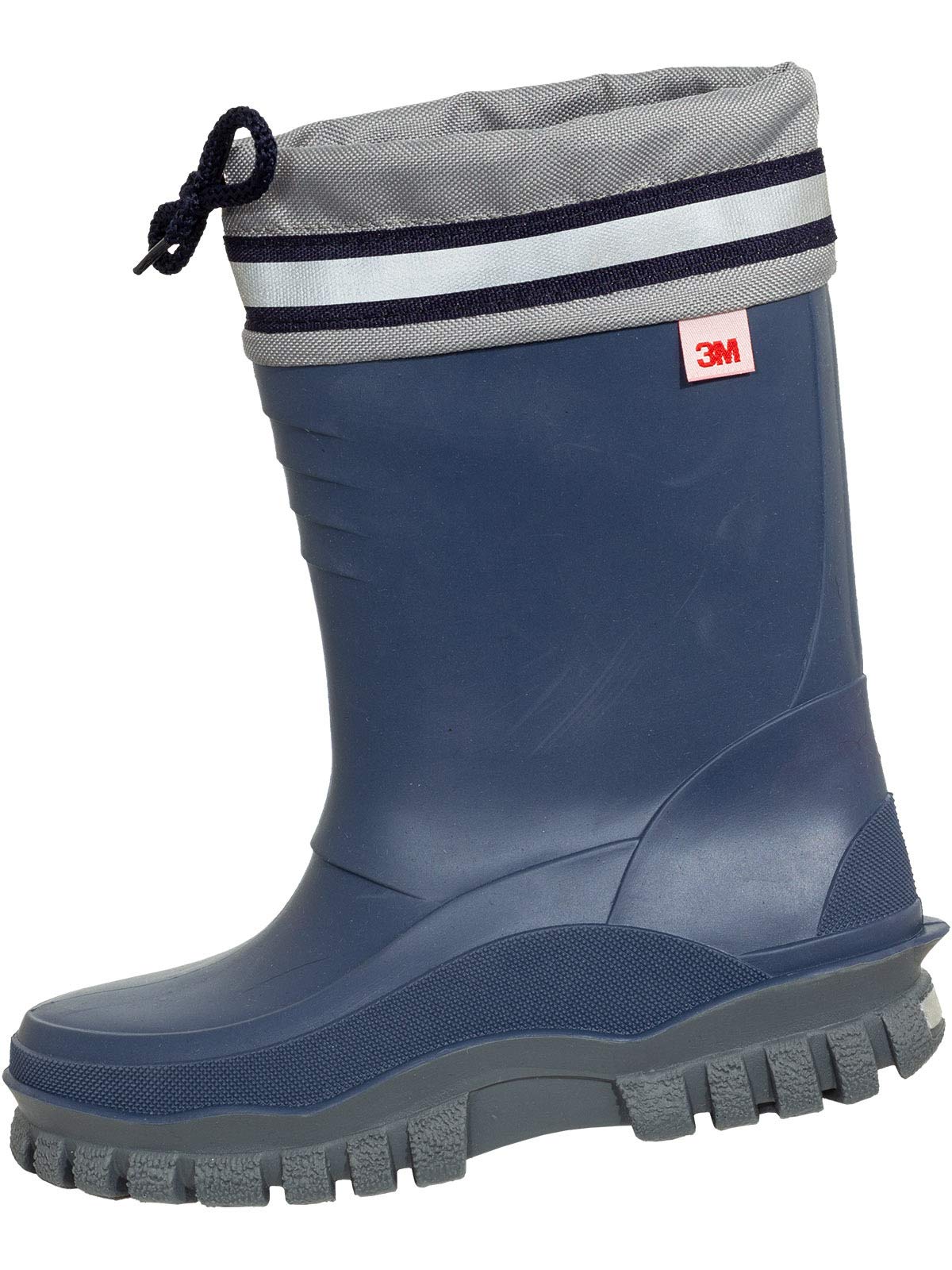 Bockstiegel Stiefel Arktis Kinderwinterstiefel gefüttert dunkelblau/grau 30