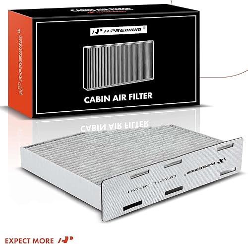 Miniatura 9 de A-Premium Filtro de aire de cabina de 2 piezas con carbón activado compatible con Volkswagen Jetta, Passat, Golf, Tiguan, Beetle, CC, Eos, GTI,