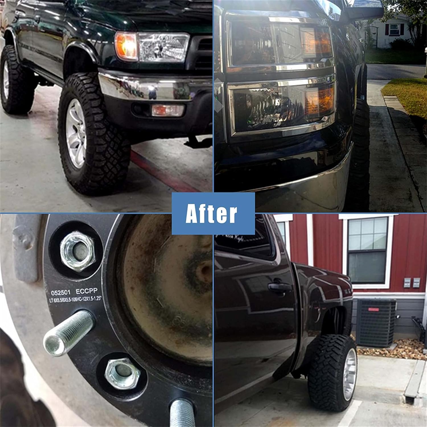 ECCPP 4PCS 1.25 inch 6 Lug Hubcentric Wheel spacers 6x135mm to 6x135mm with 14x2 Studs 87mm Fits for 2004-2014 for Ford Expedition for Ford f150 for Navigator