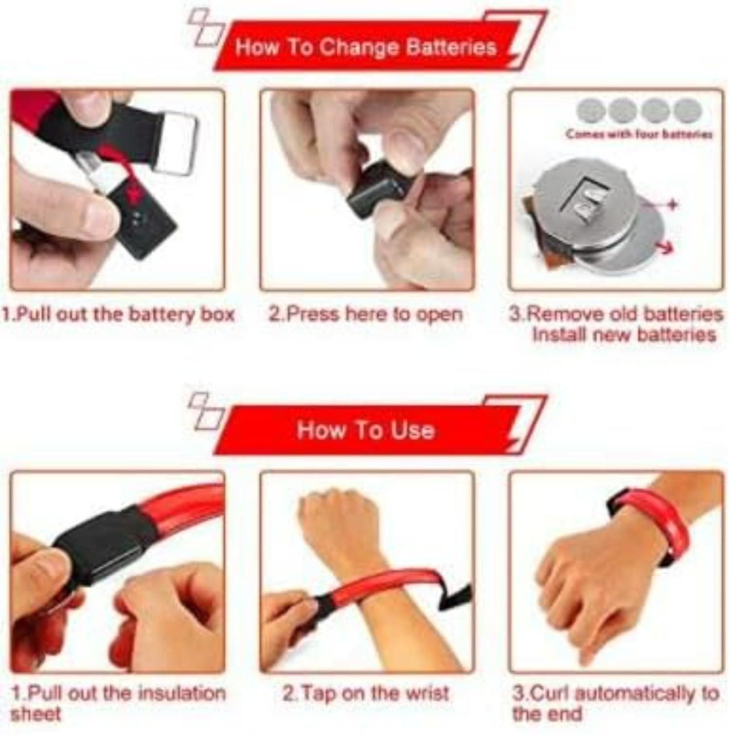 Brassard Lumineux LED Clignotant, Ceinture De Sécu... - Grandado