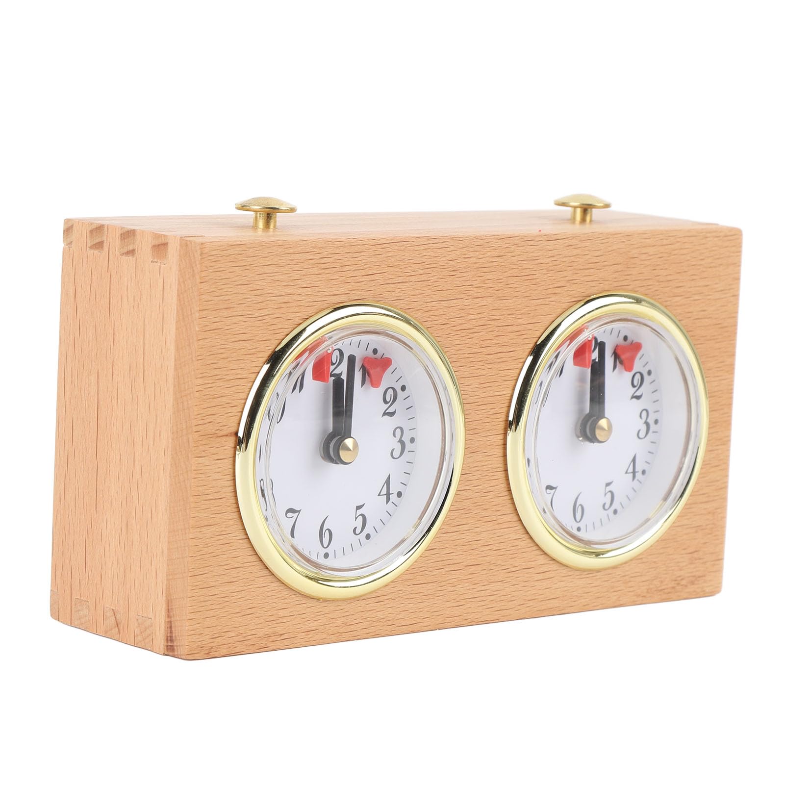 Ausla Timer Orologio degli Scacchi Strumento Meccanico Tempistica Legno retrò per Scacchi Cinesi Weiqi