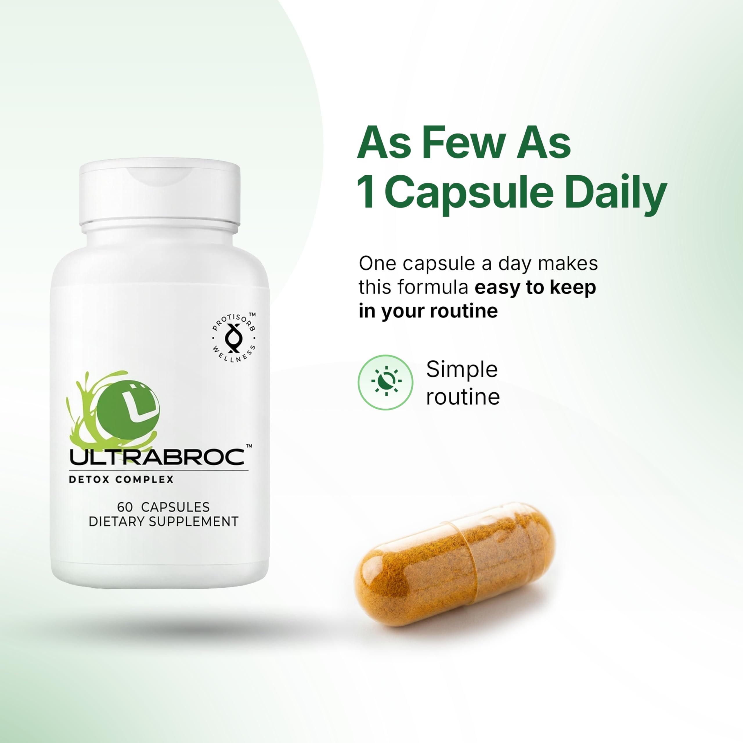 UltraCur Detoxification Supplement | Broccoli Seed Extract & Protisorb Curcumin, Sulforaphane Glucoraphanin, Liver Support, Antioxidant Supplement, Fast Absorption | 60 Veg Capsules — Amazon image 7