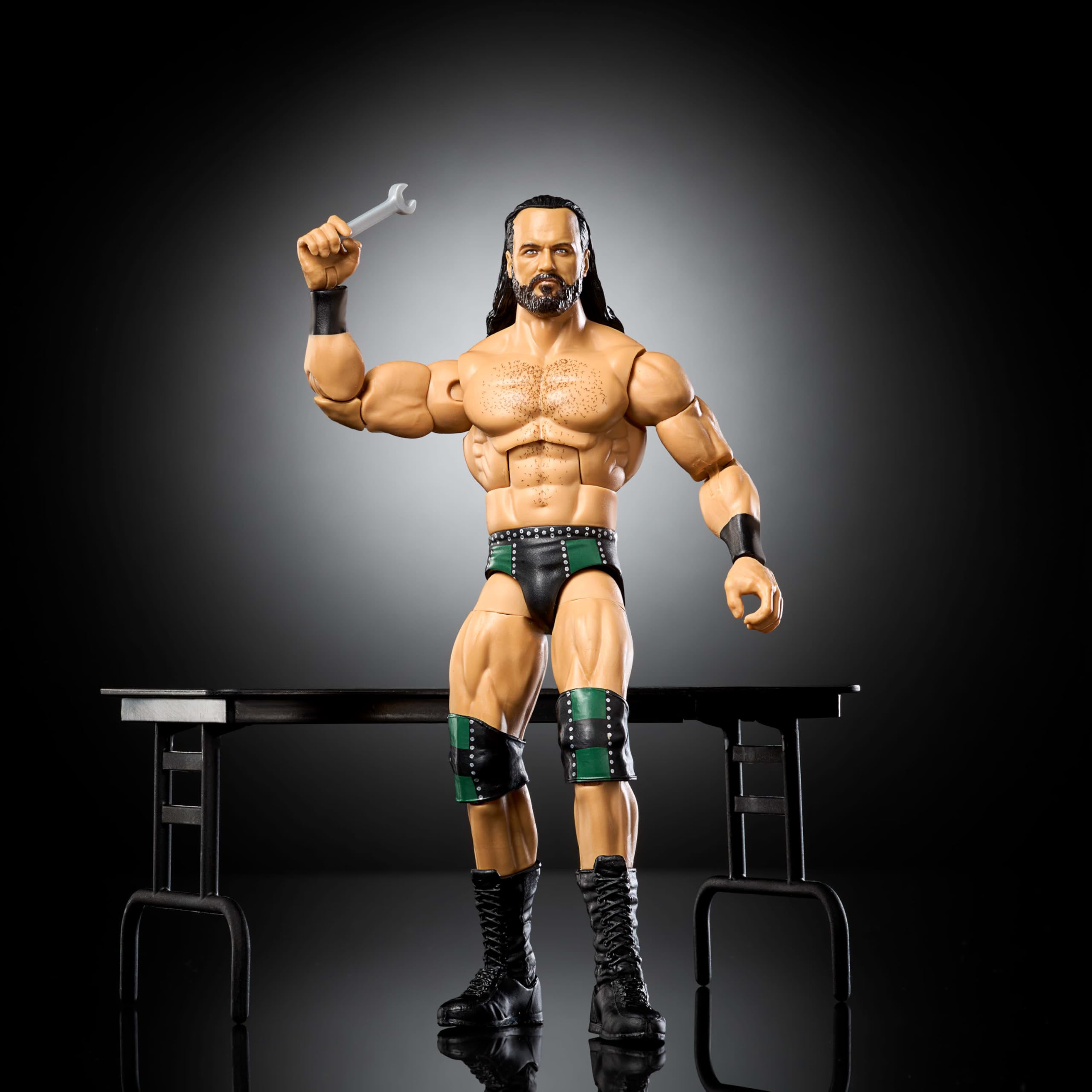 Mattel WWE Elite Series123 Drew Mcintyre Figura de acción y Accesorios, Figura de acción Coleccionable de 15,24cm con 25puntos de articulación y Manos Intercambiables, JHT63