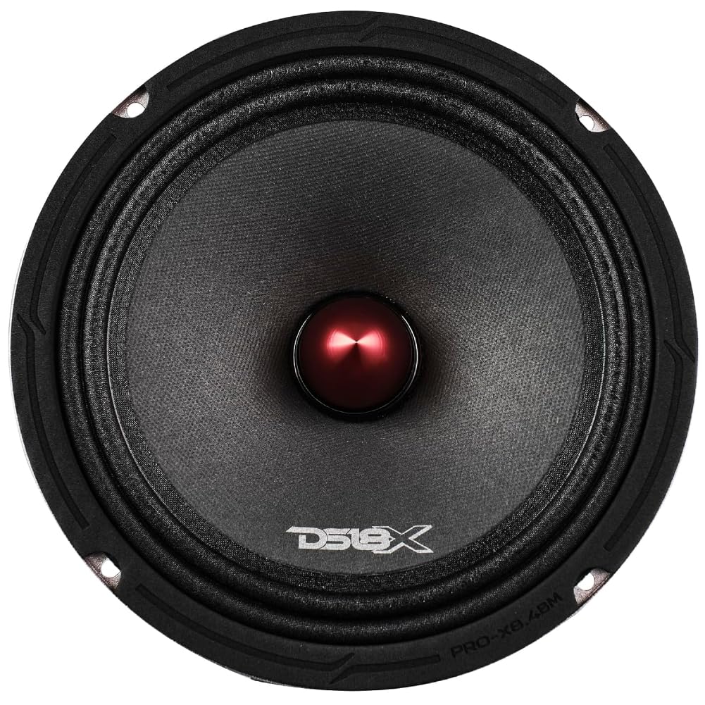 KIT Set pour DS18 Pro-X8.4BMPK, Système de Haut-parleurs 2 Voies 20 cm 200 mm 8", 275 Watts RMS, 550 Watts Max, avec 2 woofers et 2 tweeters, 4 ohms, pour Voiture, kit par Paire