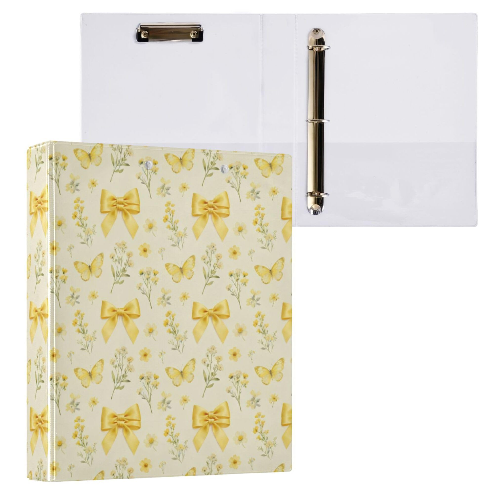 3 raccoglitori ad anelli da 12,7 cm con tasche interne, confezione da 1/2 raccoglitori per studenti universitari con copertina rigida