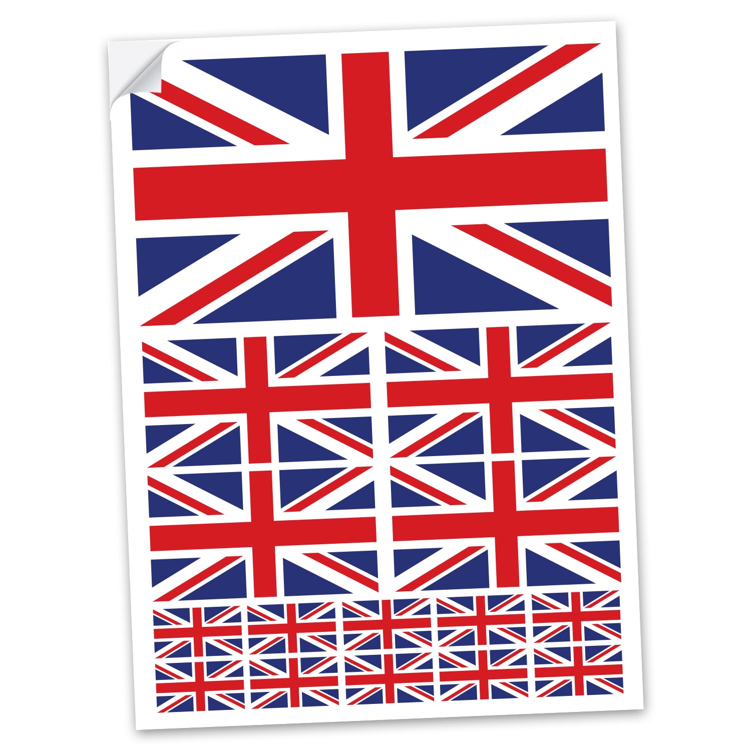 SAFESIGN (15 Pack) Union Jack GB England Flag Decals Car Van Bike Waterproof Stickers