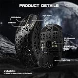 ATTACK SHARK R5 Ultra Mouse da Gioco Wireless HyperSpeed Fibra Carbonio, Mouse Ultraleggero 39g, 2,4G/BT/USB-C Cablato, Sensore PAW3950MAX, Frequenza Polling Wireless 8KHz, 42KDPI, Win/Mac -Nero - 9