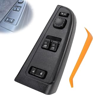 Flecto Driver Side Master Power Window Switch w/ Door Lock & Bezel for 2003-2007 Chevy Silverado GMC Sierra 1500/2500/3500 - Replaces 15883318 920-023
