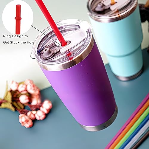 Miniatura 6 de Pajitas reutilizables de plástico largo y duro, popotes de repuesto transparentes para vasos de 16 onzas a 32 onzas, vasos, tarros masón, Stanley,