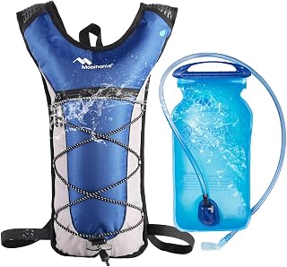 Hydration Backpack & 2L Leak Proof Water Hydration Bladder,Lightweight Running Backpack & Hydration Pack, Running, Hiking, Cycling, Climbing,Skiing for Men Women & Kids, Airflow Camel Pack