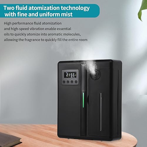 Miniatura 6 de JQXingyu Atomizador de aceite esencial  Difusor silencioso de aceite esencial sin agua  Difusor inteligente  Difusor de aromaterapia blanco