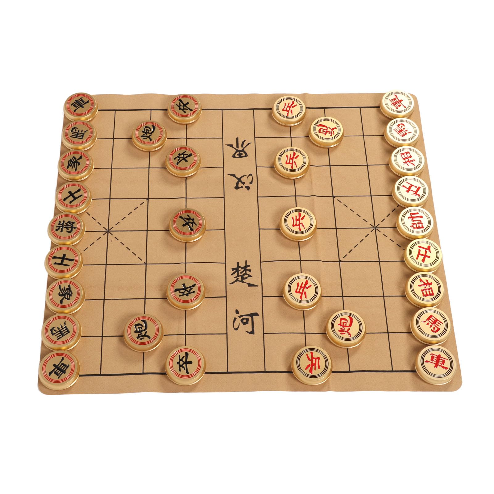 Chińskie Szachy Wykwintna Tradycyjna Gra Xiangqi ze Stopu Aluminium na Spotkania Rodzinne