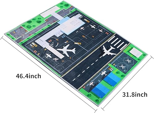 Miniatura 2 de Alfombra creativa para dormitorio de niños de 31 a 47 pulgadas, alfombra creativa de diversión para aeropuerto, alfombra de juego suave, bonita