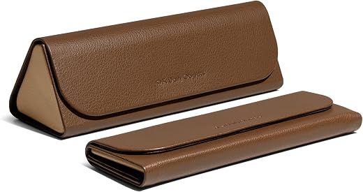 DailyObjects Leather Foldaway Slim Eyewear/Sunglass Case - A Classic and Protective Companion for Your Sunglasses