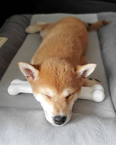 Vista 77 de Nylabone Power Chew Juguete masticable duradero con sabor a pollo, para perros medianos, para masticadores agresivos, huesos indestructibles, M/lobo