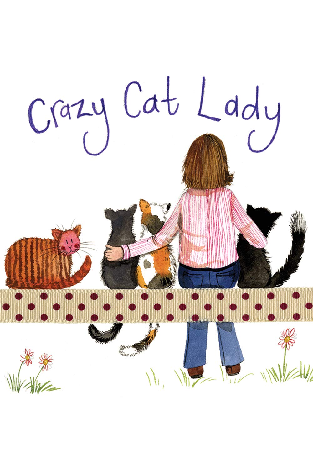 Alex Clark Crazy Cat Lady Kitchen Tea Towel