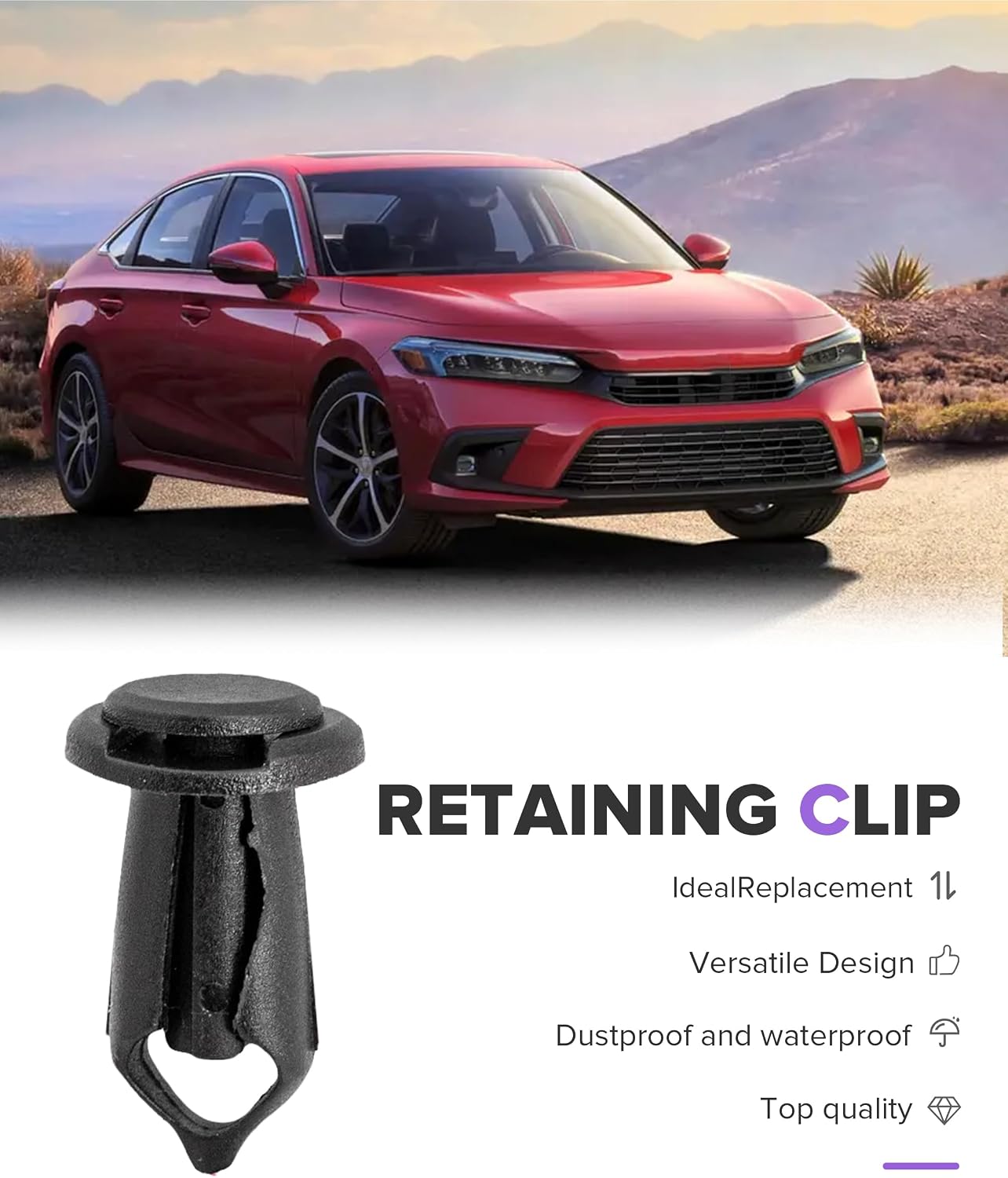 20PCS Car Clips,Automotive Replacement Fender Clip,Car Body Fastener Rivets Push Pin,Plastic Fender Fastener Rivet Push Clips,Replace OEM 7661855,Compatible with Trx500,Trx450,Trx350