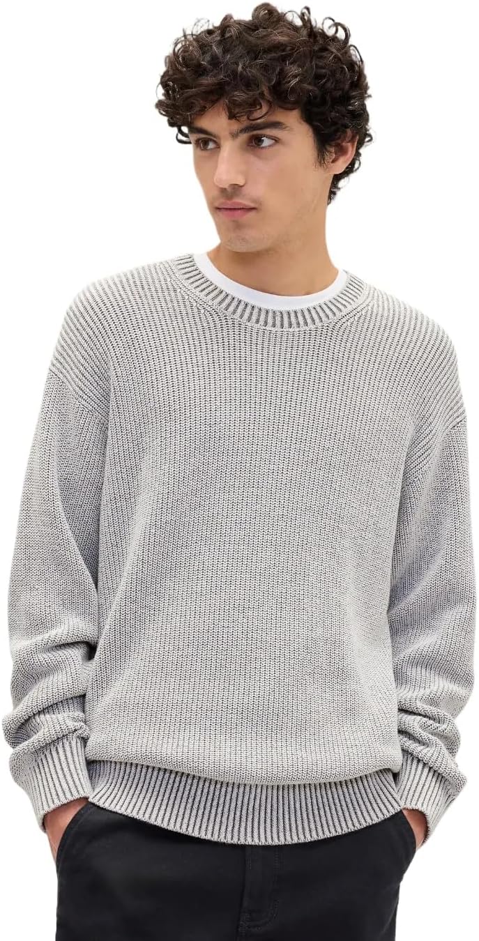 GAP Men's Relaxed Rib Crewneck Sweater