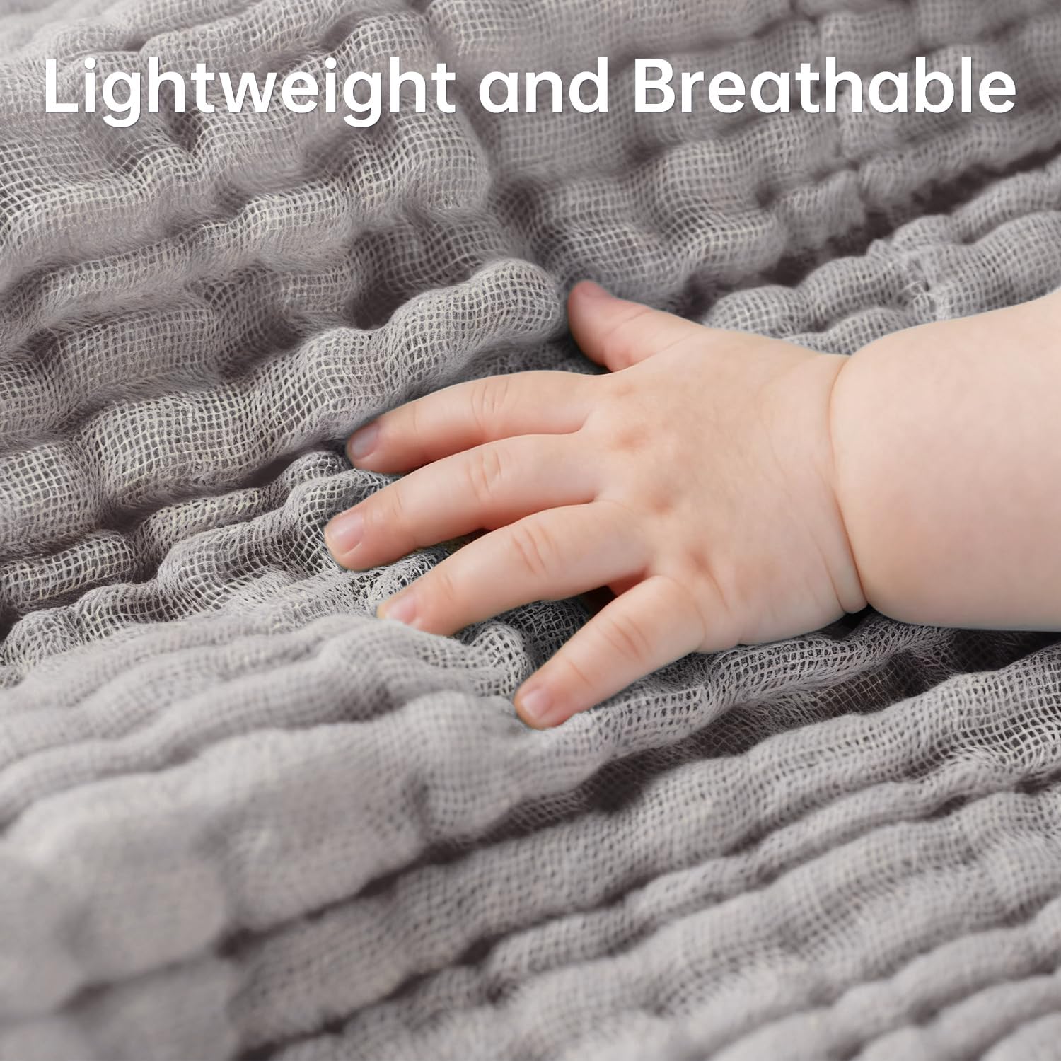 Organic Muslin Baby Washcloths 6 Pack Baby Bath Face Towel 12×12 Inch Extra Absorbent and Soft Burp Cloth and Wash Cloths for Newborn-Infants On Sensitive Skin (White Grey Brown)