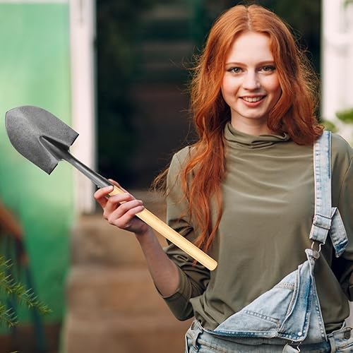 Miniatura 3 de Mango de madera de hoz de repuesto de mango de pala de madera, 4 piezas de 35 a 15.7 in, mango de mango de varilla de madera para jardín,