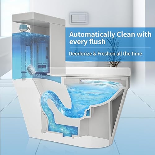 Miniatura 8 de MyKlens Tabletas limpiadoras de inodoro, limpiador automático de tanque de inodoro para desodorizar y descalcificar, de larga duración con