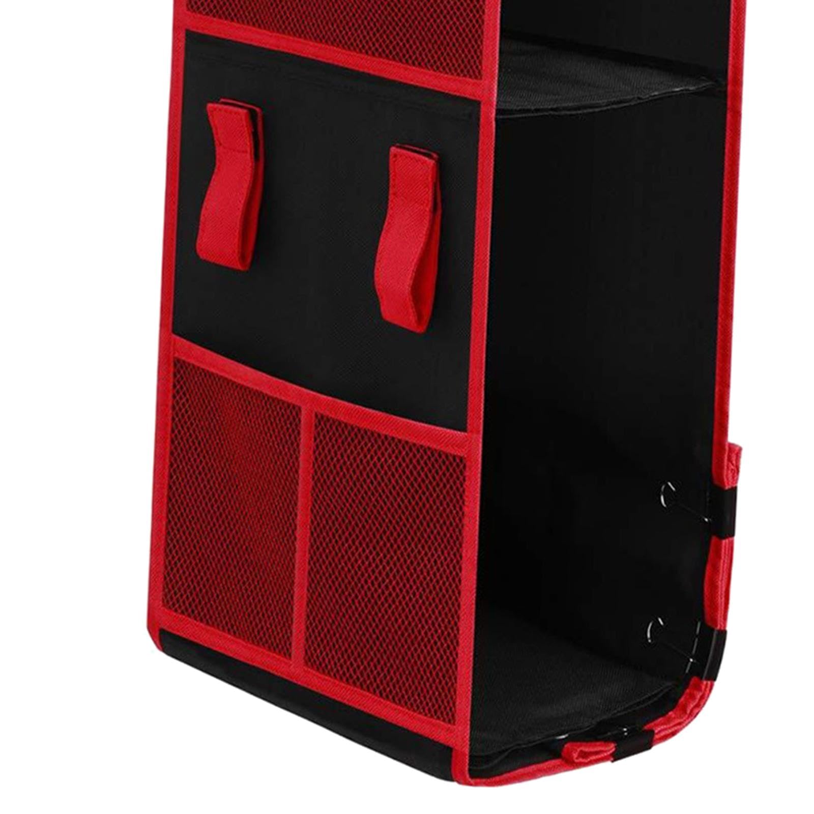 Organizador de Armario Colgante, Soporte Ajustable, Cesta de Almacenamiento, Malla Oxford Versátil.