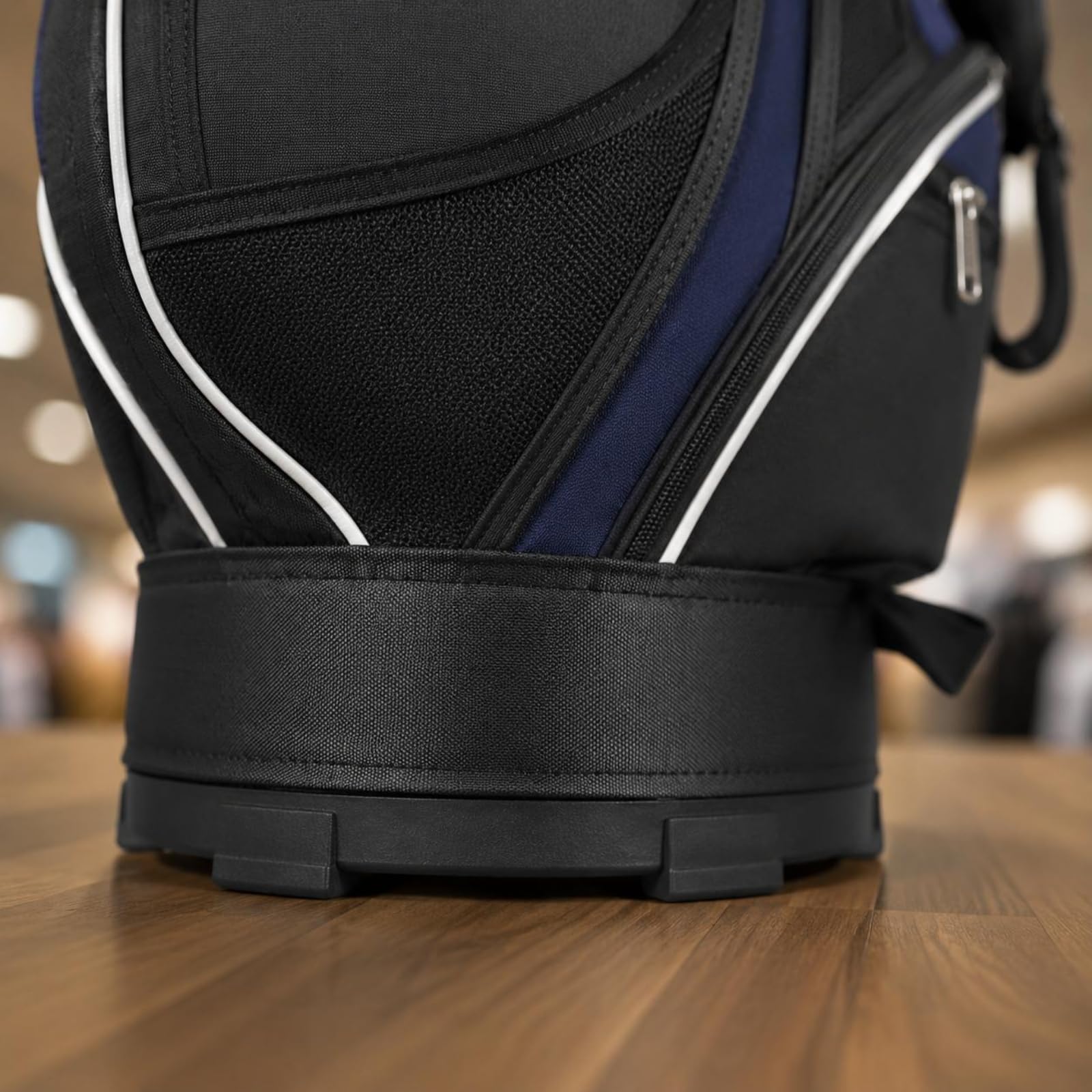Sac Aérien de Golf Sangle D'épaule Équipement Sportif Poches Zippées pour Déplacement, Noir Et Bleu