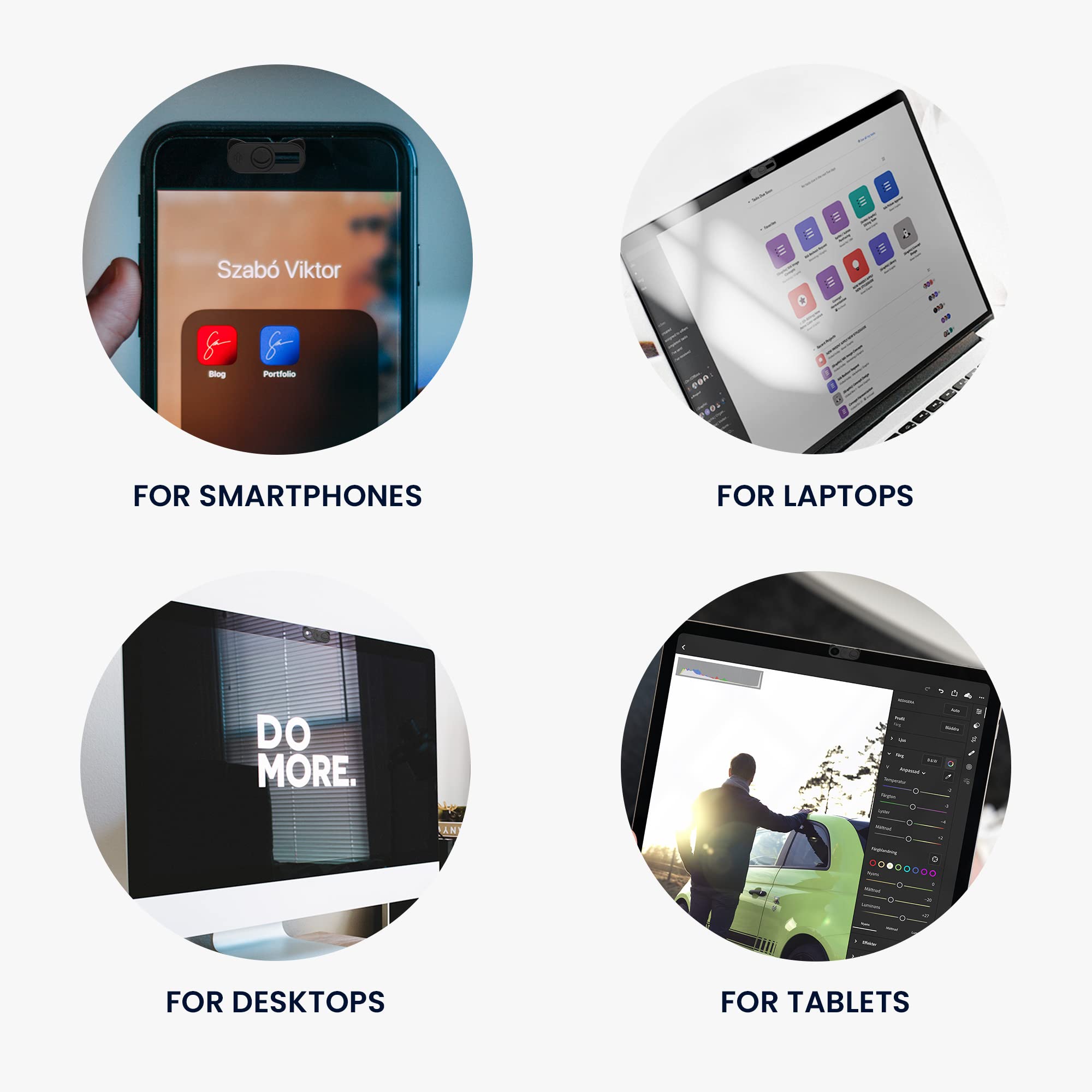 Clip Copri Webcam 2 Pezzi + Pulizia Schermo - Privacy Per Notebook E Computer - Foto 11