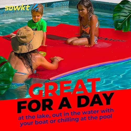 Vista 12 de Premium Made in USA Lily Pad Floating Mat for Lakes and Pools (9x6 & 12x6 ft) - Great for The Lake, Pool, Boat or as a Floating Dock - Giant Lilly