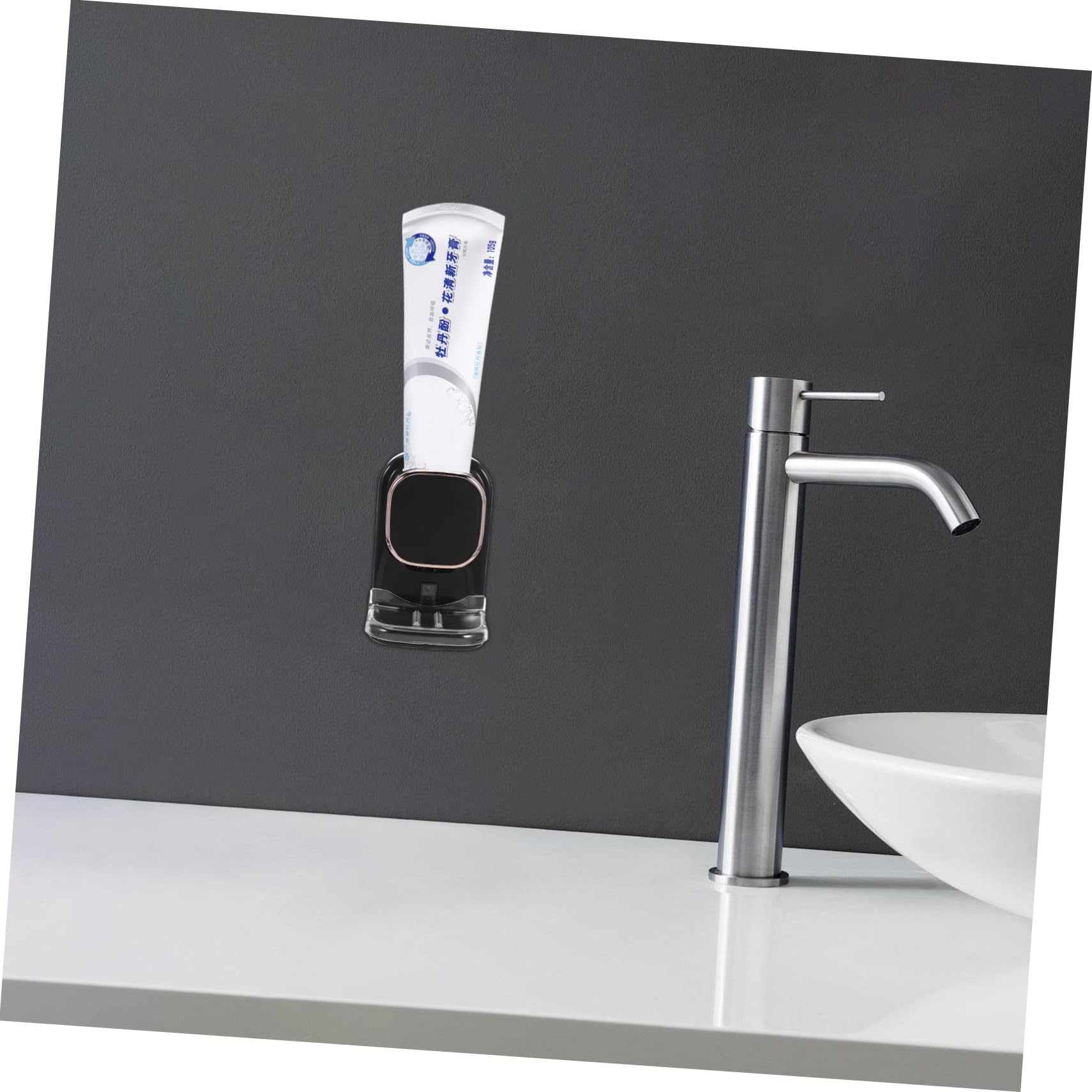 Yardwe Dispenser Automatico di Dentifricio Elettrico a Muro Sensore per Applicazione Manuale, Nero