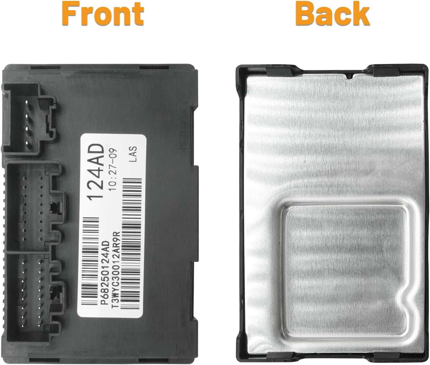 68250124AD Transfer Case Control Module for Jeep Grand Cherokee 2016 2017 2018, for Dodge Durango 2017 2018 with 2-Speed TCCM Replacement OE 68250124AB 68250124AA