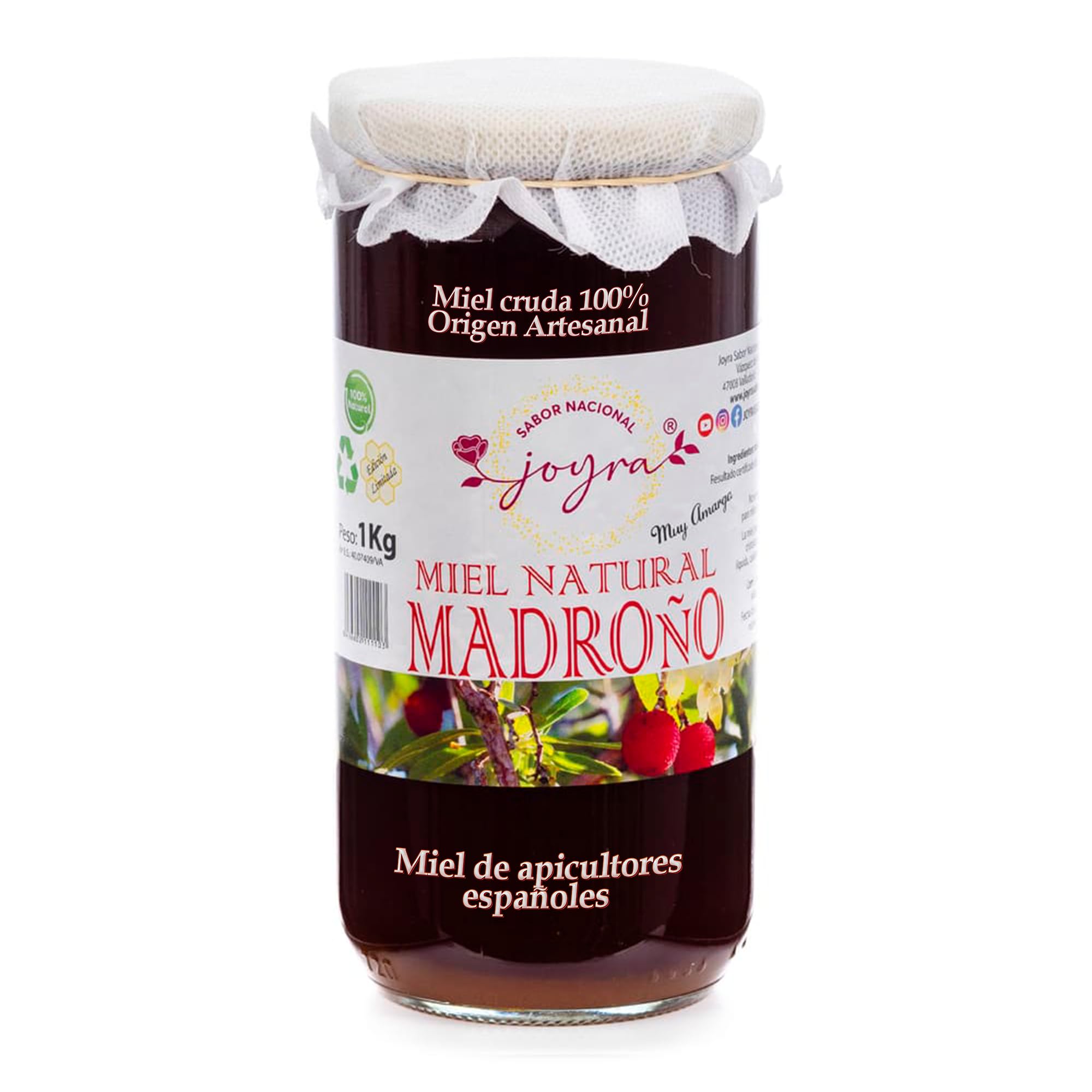 Miel Cruda, 100% MIel Pura de Abeja. Natural y Artesanal. 27 Variedades de sabores, APICULTURA ESPAÑOLA. Sin Pasteurizar, conservan Polen, Enzimas y Antioxidantes. (1 KG, Miel de Eucalipto) — view 29