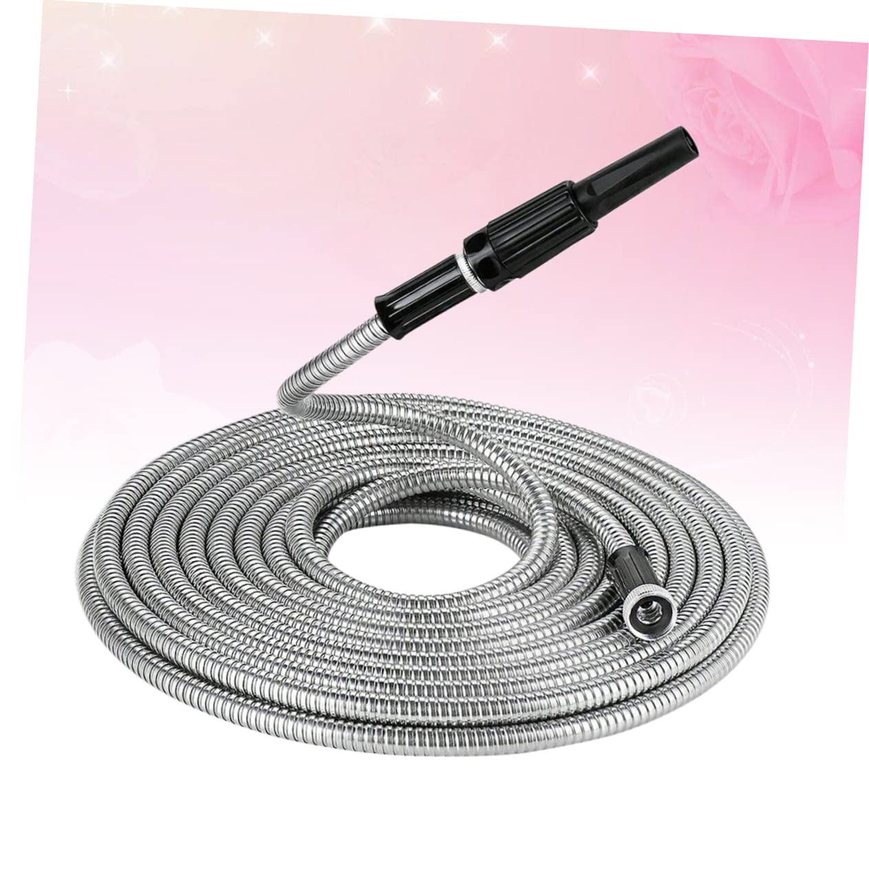 YARNOW Tuyau Darrosage Télescopique De 25 Pieds En Acier Inoxydable Résistant Aux Perforations Polyvalent Pour Une Utilisation En Extérieur