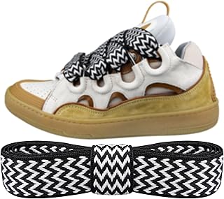 Endoto Fat Shoelaces for Lanvin Curb Thick Jumbo Flat Shoe Laces Replacement Sneaker Shoes Stings