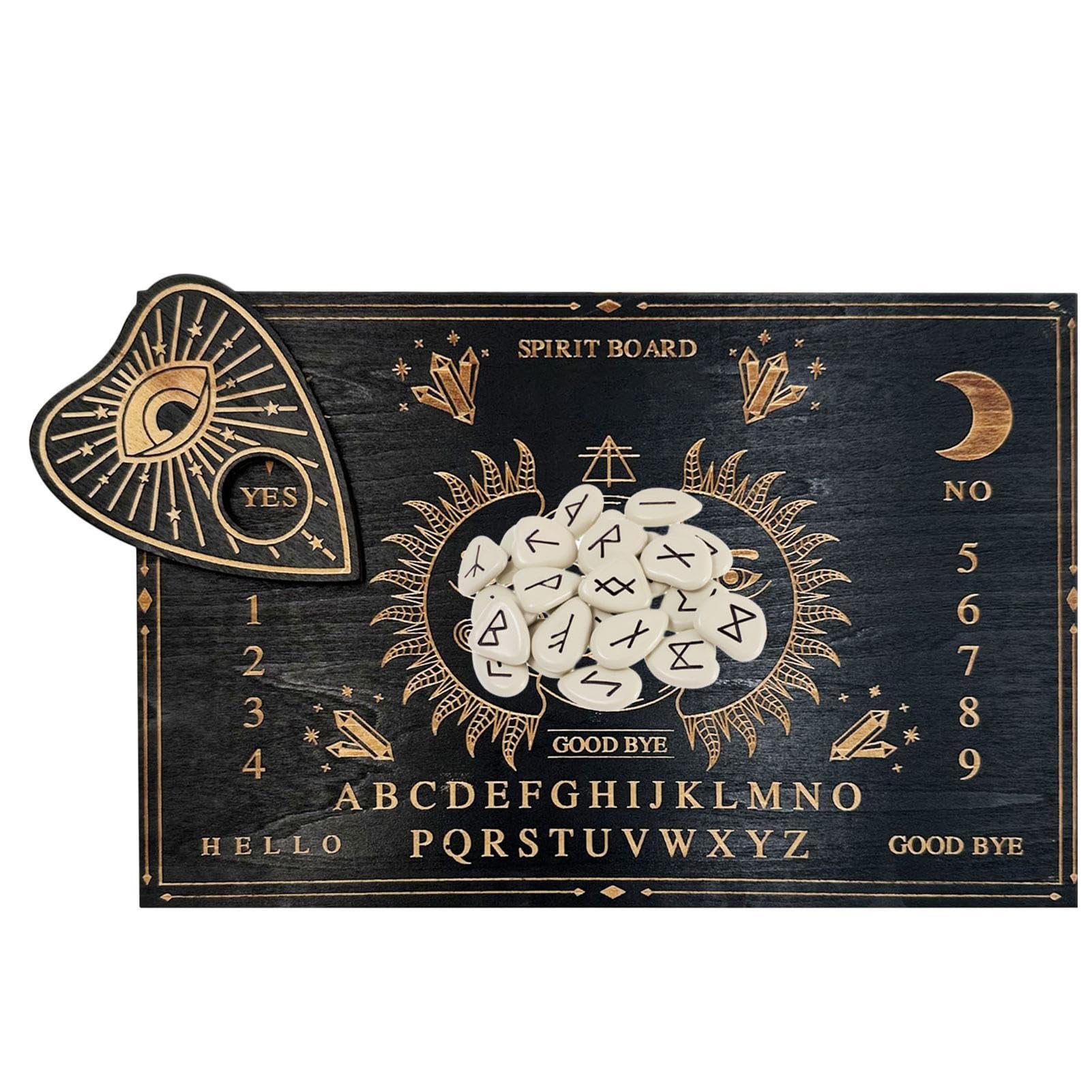 Lavagna a pendolo, tavola per divinazione rabdomanzia, planchette metafisica in legno con lettere, decorazioni spirituali a pendolo, gioco per principianti, famiglia