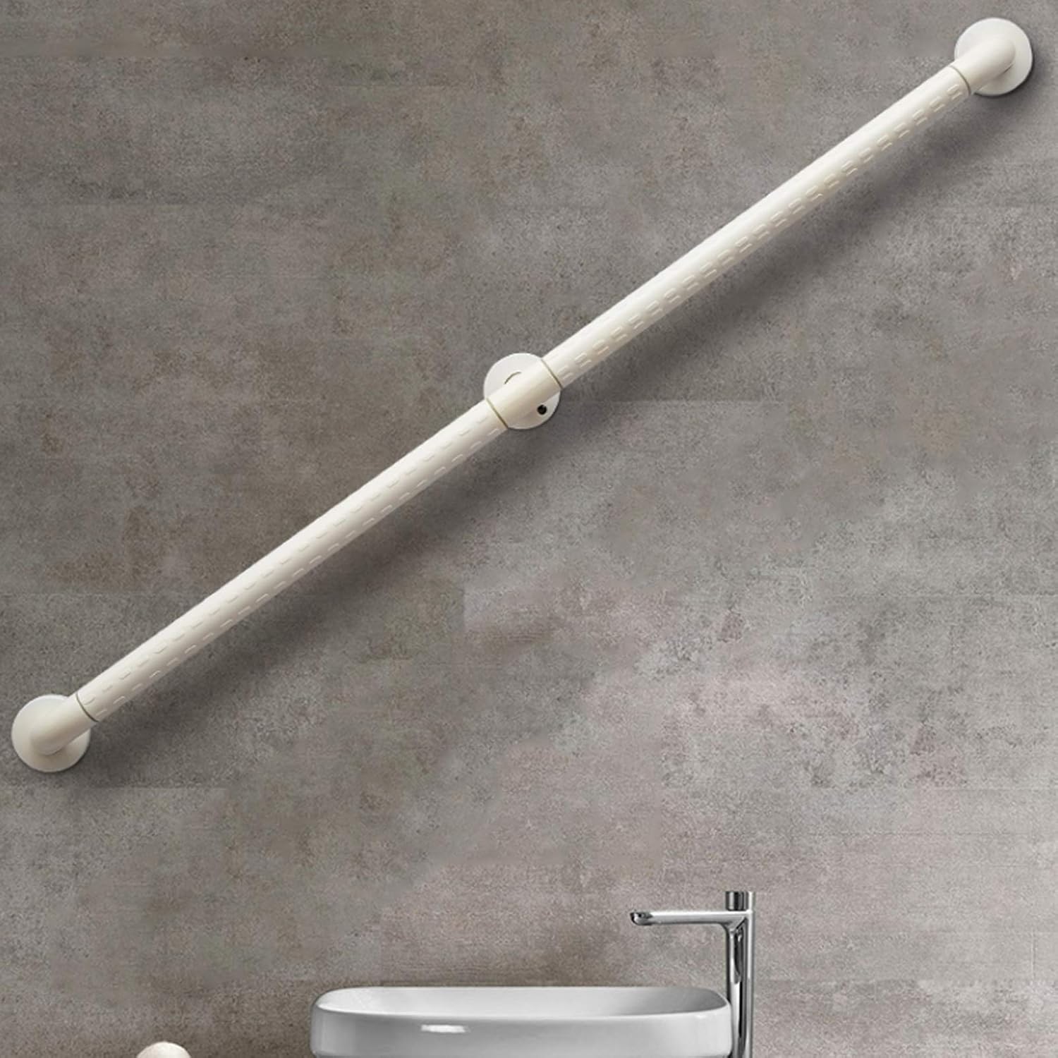 Staircase Handrail Rail Banister Kit,Modern Stainless Steel for Stairs Railing for Disabled Elderly Safety Corridor Aisle Indoor Outdoor Support Kit/30cm(1ft)