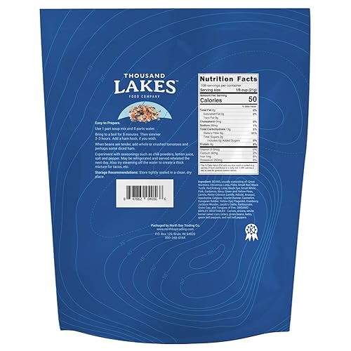 Miniatura 2 de Thousand Lakes Mezcla de sopa seca de 32 frijoles y 8 verduras, a granel, 5 libras, baja en sodio, sin grasa, alta fibra, más de 100 porciones,