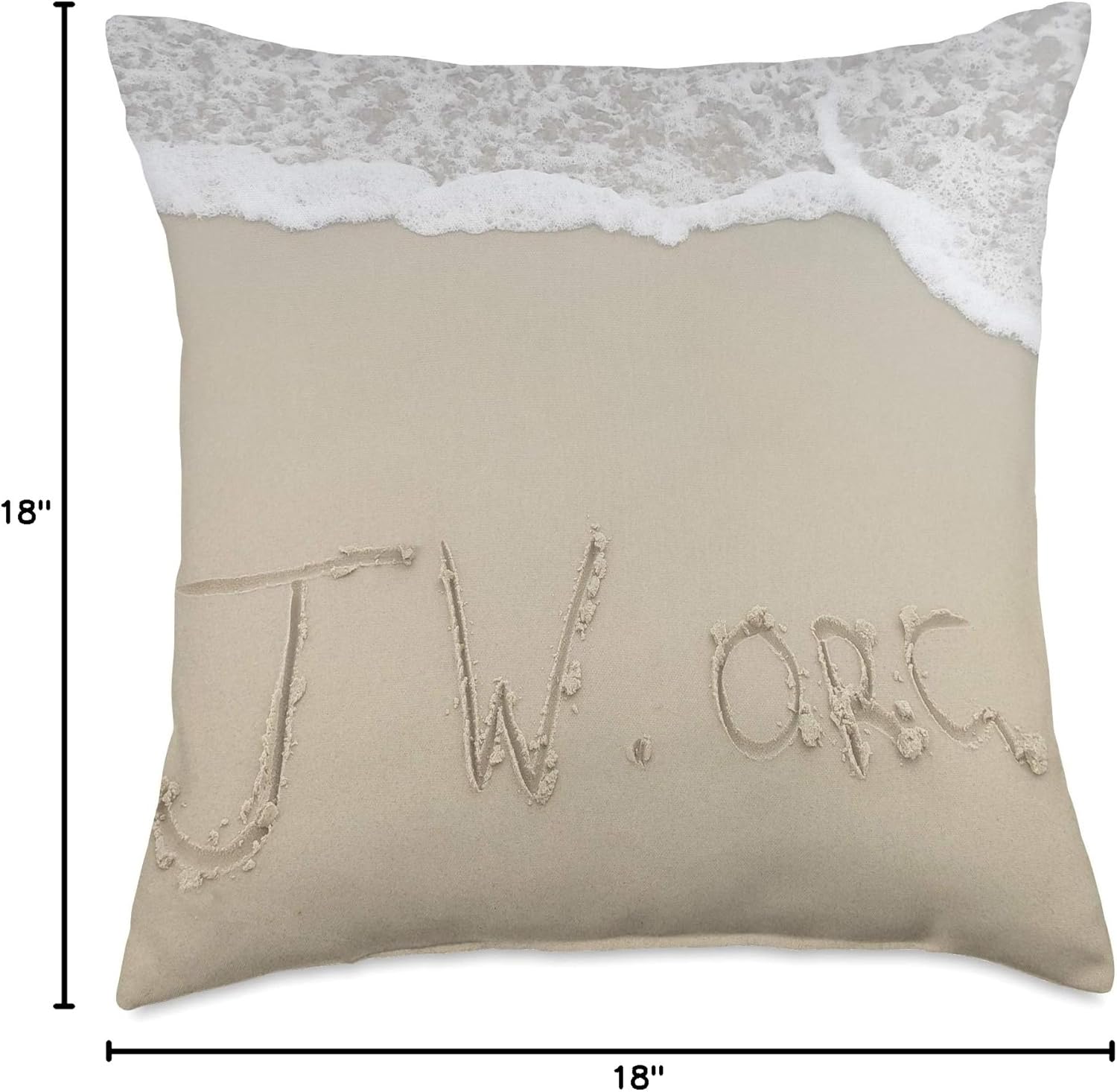 JW Org beach Waves Jehovah's Witnesses Gift Throw Pillow