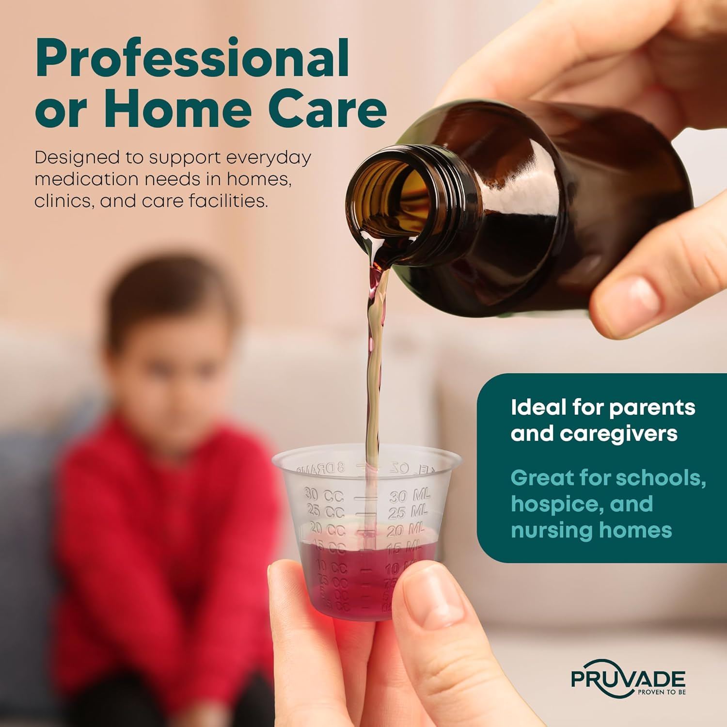 [5000 Count - 1 oz.] Pruvade Disposable Plastic Medicine Cups with Graduated Dosage Lines for Pills or Liquid, Single Serve Measuring for Home, Nurse, Hospital, Medical Care, Resin Mixing, Mouthwash