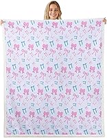 Vista 17 de Manfei Manta de vellón con diseño de mariposas florales en acuarela, manta acogedora para cama, sofá, decoración de habitación de niños, niñas
