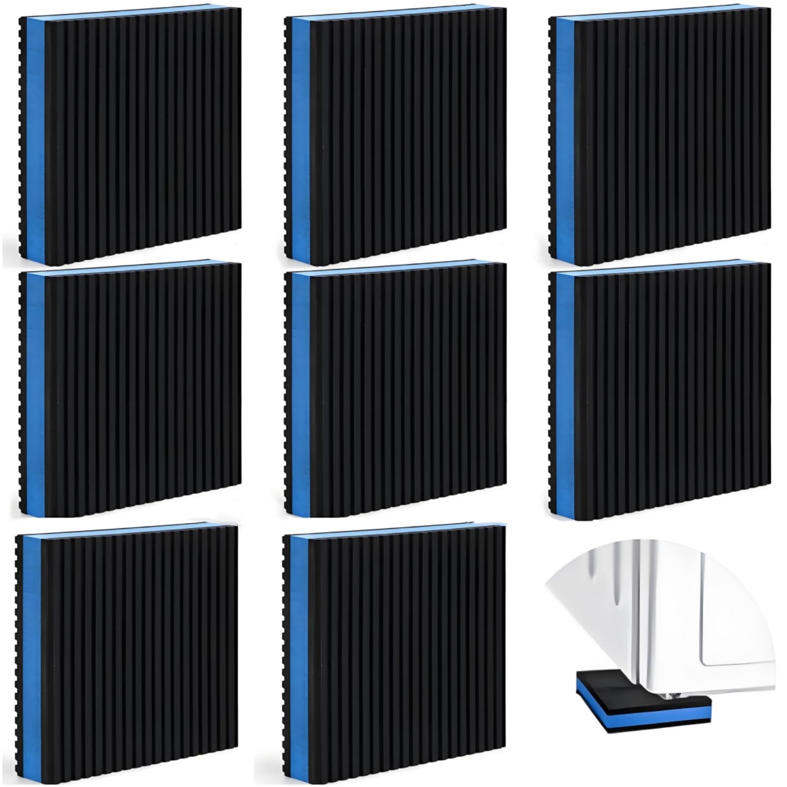 ZAVOOS 8 Pack Rubber Anti Vibration Pads