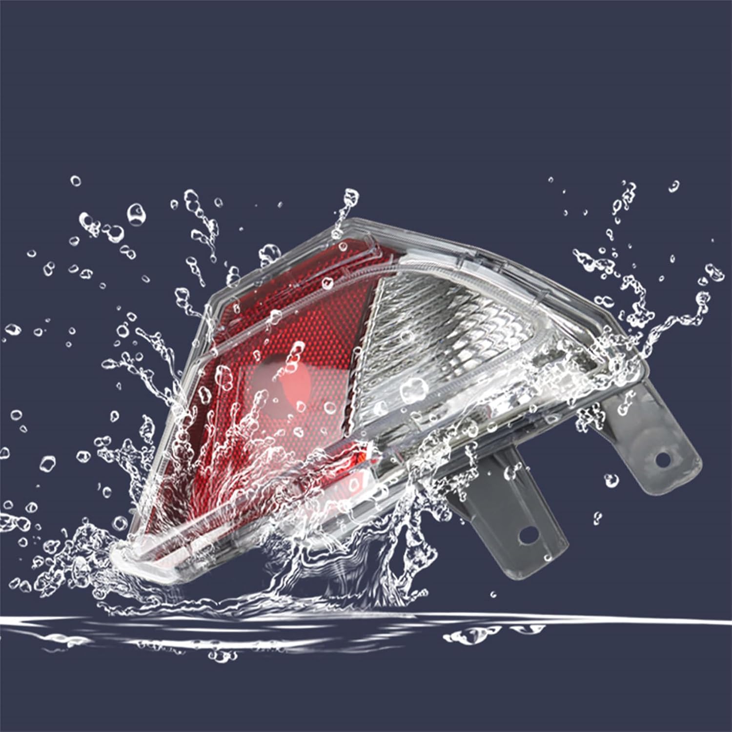 Silscvtt Bumper Tail Light Rear Reflector Assembly Halogen Replacement for Rav4 2016-2018 Driver and Passenger Side