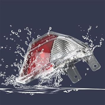 Silscvtt Bumper Tail Light Rear Reflector Assembly Halogen Replacement for Rav4 2016-2018 Driver and Passenger Side