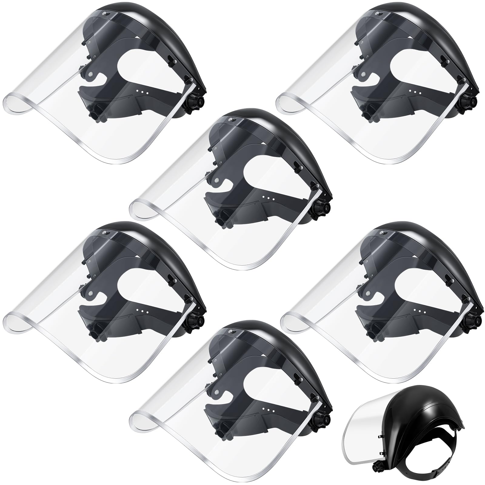 Copkim 3 Pack Face Shield Grinding Cutting, Clear Visor, PET Black — Amazon image 11