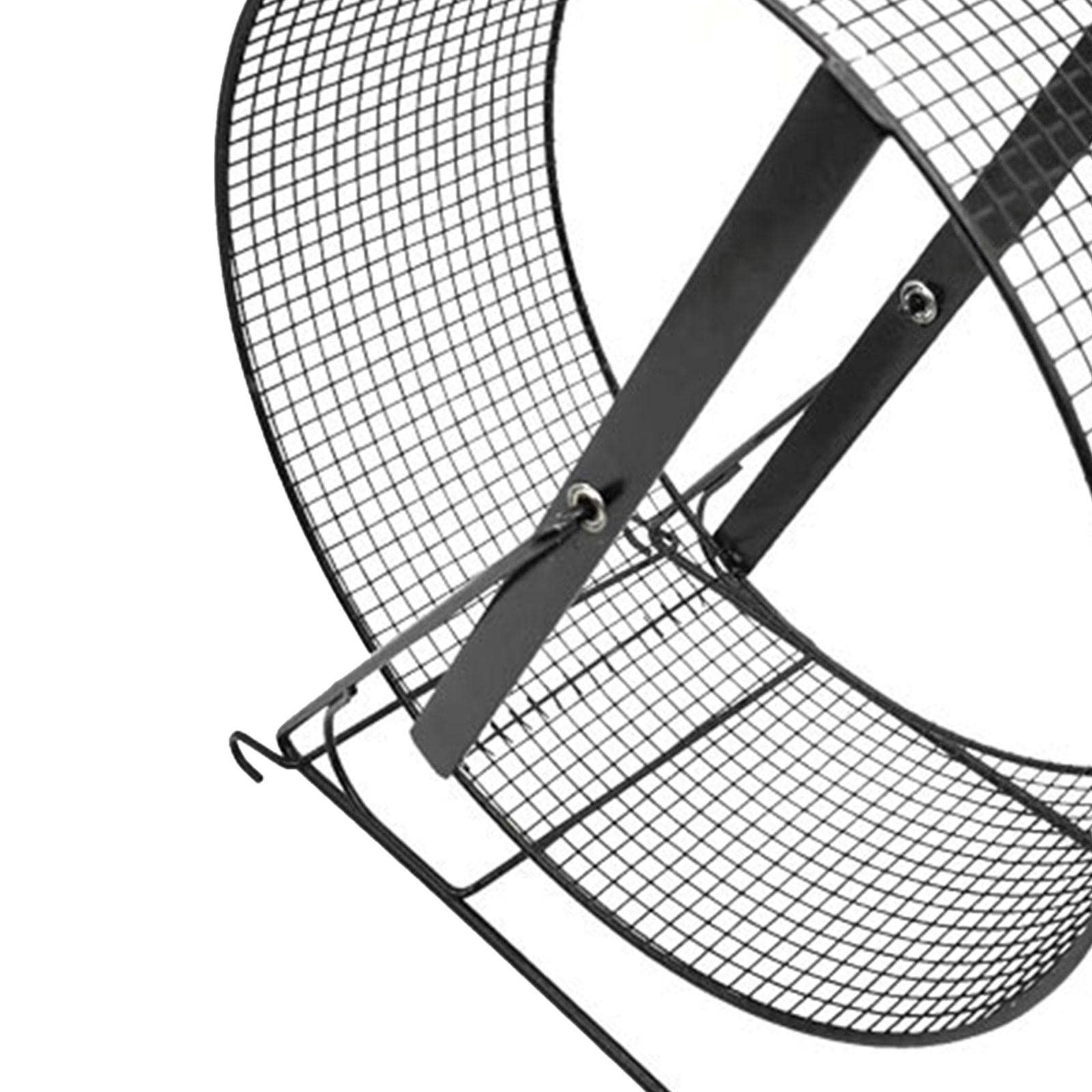 MagiDeal Roue d'exercice de Course de Hamster en Fer avec Support Roue de Jogging de Cochon d'Inde pour hérissons, Rats, écureuil Silencieux, 26x15x28.5cm