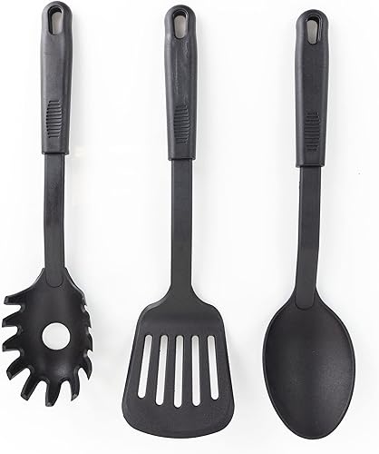 Miniatura 20 de Gibson Home Ancona - Juego de utensilios de cocina de acero inoxidable con forma de vientre, 12 piezas, con herramientas de cocina, color plateado